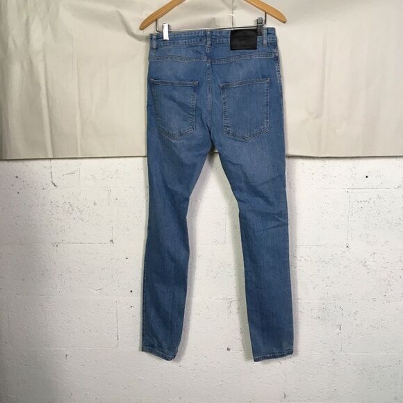 Coutie Light Wash Blue Distressed Classic Jeans 32 - Picture 4 of 9